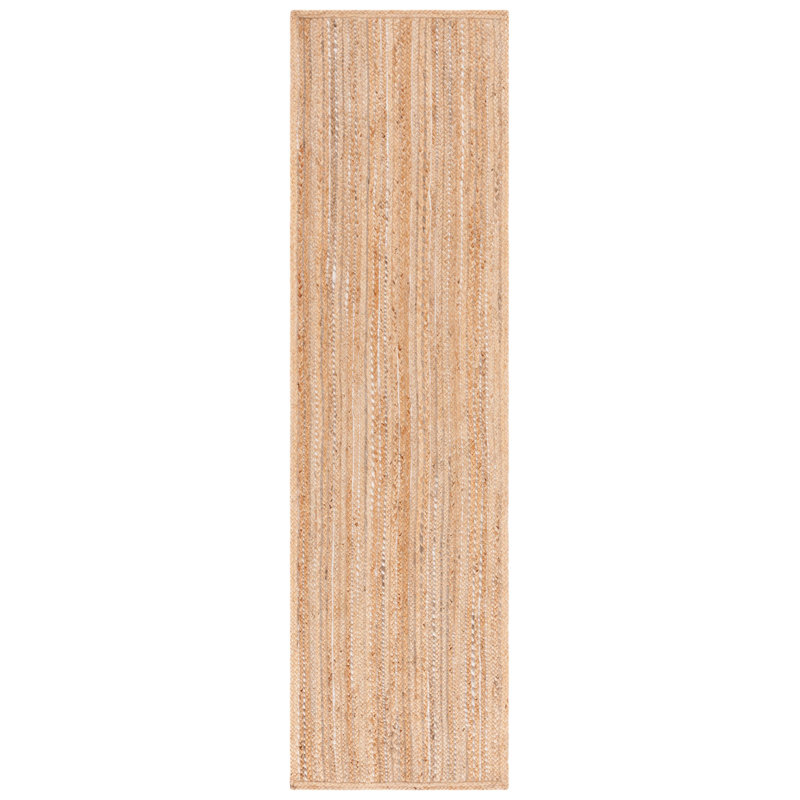 Copernicus Natural Fiber Flatweave Jute Striped Rug, Tapis de couloir 2 pi 3 po x 8 pi
