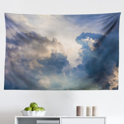Ambesonne Clouds Tapestry, Majestic Rain Storm Clouds Over The Sky High Above The Ground Environment Scenery, Fabric Wall Hanging Decor For Bedroom Li -  East Urban Home, 6AF506421A31433B8D204F1418CCC2E7