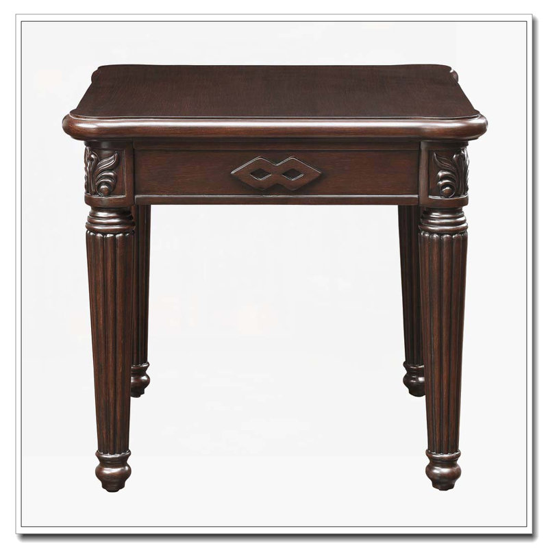 Table de bout espresso avec pieds tournés
