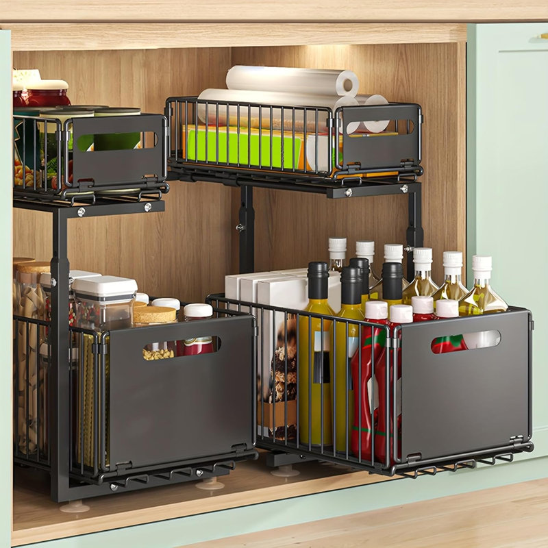 Under Sink Organizer Pull Out Drawer