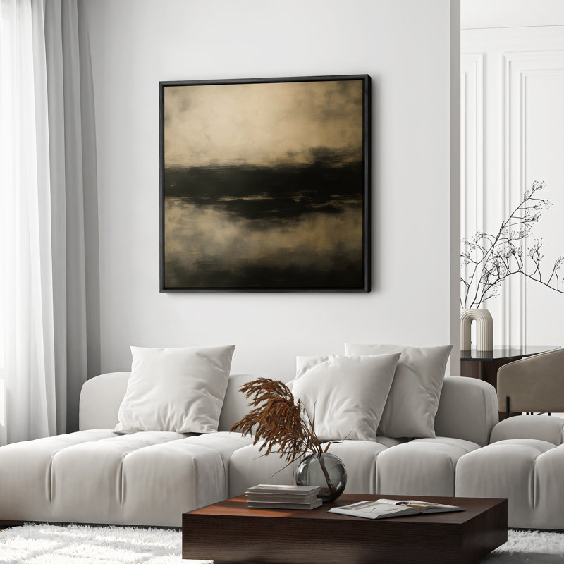 Art mural encadré, rétro, antique et classique pour chambre à coucher - 16 po x 16 po, Noir, H 16 po x l 16 po