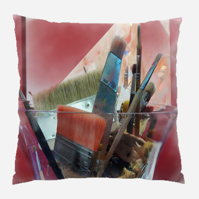 Floral Outdoor Reversible Throw Pillow, Microsuede, Indoor