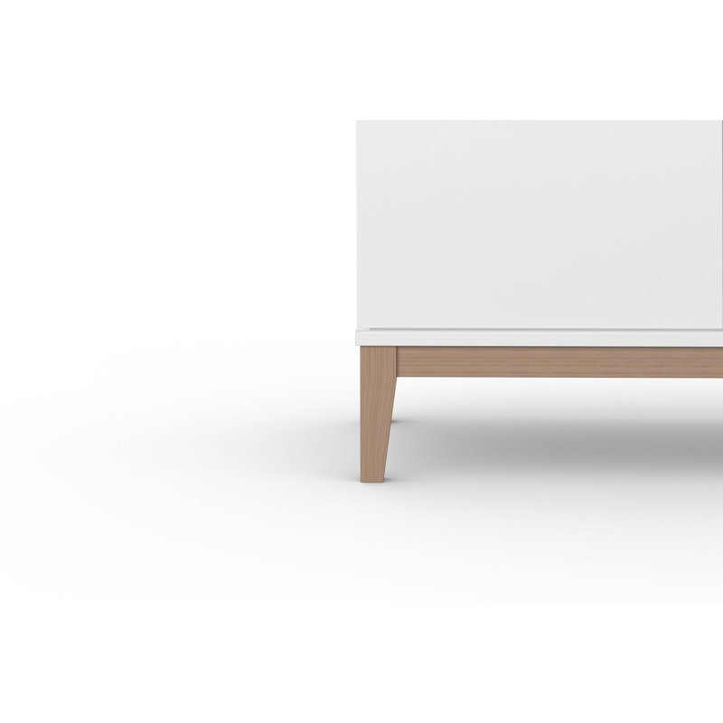 Pelle Rectangle Accent Cabinet, White