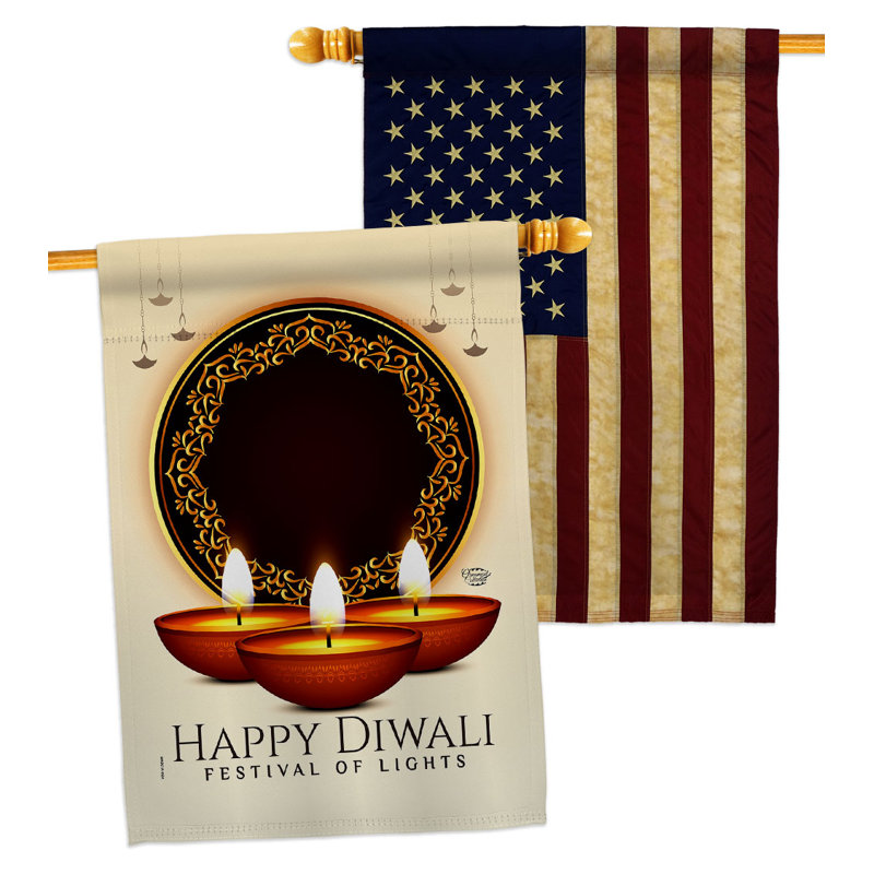 Double Sided 40'' H x 28'' W Polyester House Flag