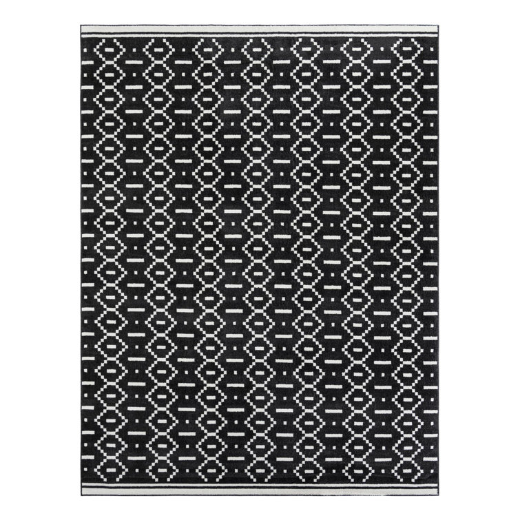 Ivy Bronx Begna Nathanyl Rug Black