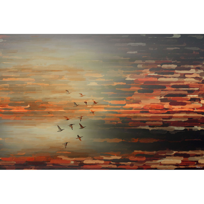 Night Flight by Parvez Taj - Wrapped Canvas Painting, 45cm H x 66cm W x 2cm D