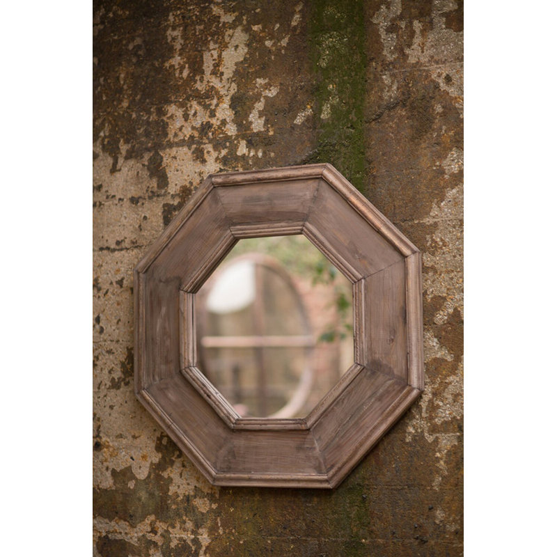 Miroir mural en bois