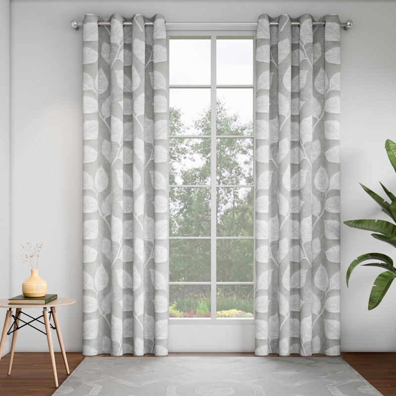 Leaf 52 x 84 Inch, Door Curtain - Pack of 2 Panels, Pink