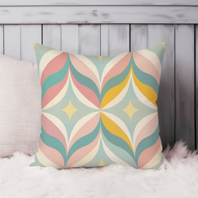Abstract Retro Hippie Groovy 70s Pattern VI Retro, 20"H x 20"W