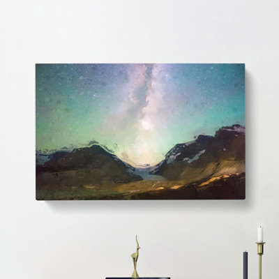 Stars Above Canada In Abstract - Wrapped Canvas