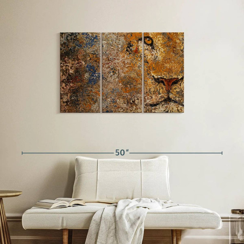 Barbary Lion, 24" H x 38" W