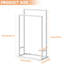 2 Freestanding Towel Stand