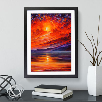 Ocean Sunset View No.4 - Single Picture Frame Print