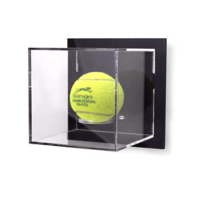 Tielo Sports Display Cases 14cm W 15cm D Tennis Plastic/Acrylic Ball / Puck Case