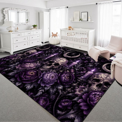 Faux Fur Abstract Rug