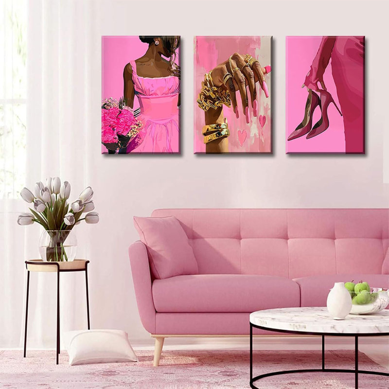3 Piece Wrapped Canvas Print, 40 cm H x 30 cm W