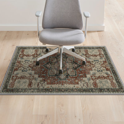 48"x72"Office Chair Mat,Under Desk Carpet Protector,Machine Washable 1/5" Thick Low Pile Thin Floor Mat
