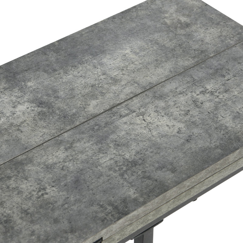 Table pliante en C, gris
