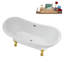 Baignoire sur pattes 59 ", plateau, bonde, pattes 59" Streamline-101628977-102220275