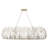 Bask Crystal Linear Pendant - 48"W - Gold Dust