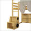 Structure de lit en mezzanine avec tente-1616323446