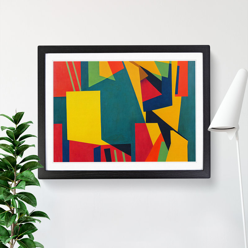 Amazing Modern Abstract - Framed Print, Black Framed, 46cm H x 64cm W x 2cm D