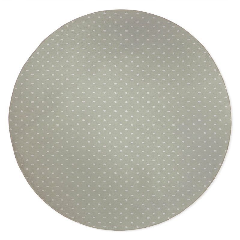 Teeny Tiny Non-Slip Outdoor Rug, Round 5'