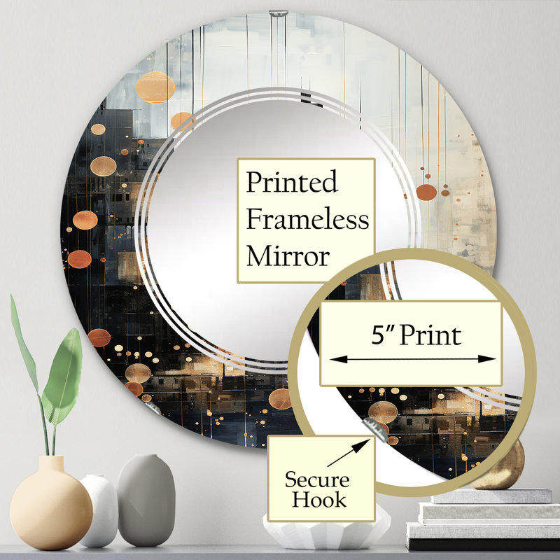 Miroir mural Lindenwood, 24 po x 24 po