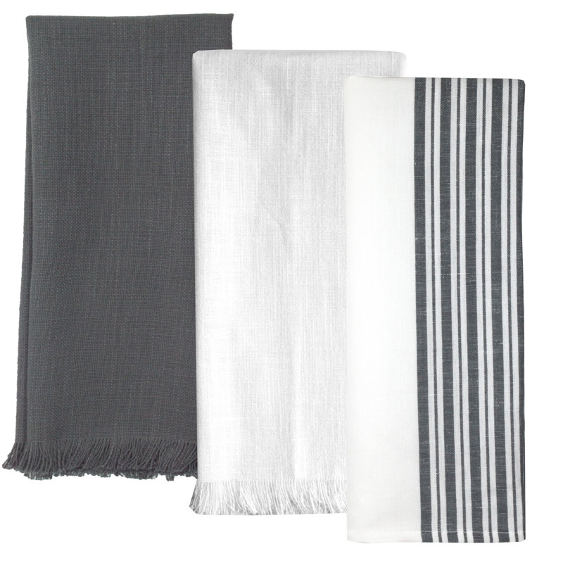 CHARCOAL AND WHITE FARMHOUSE STRIPE
