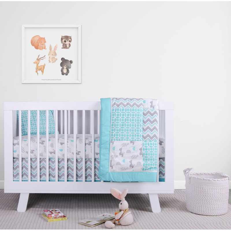Obrian 9 - Piece Crib Bedding Set