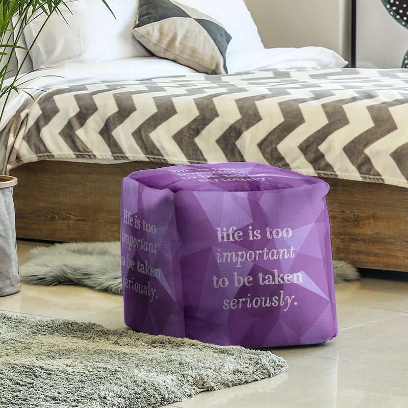 Upholstered Ottoman, Amethyst