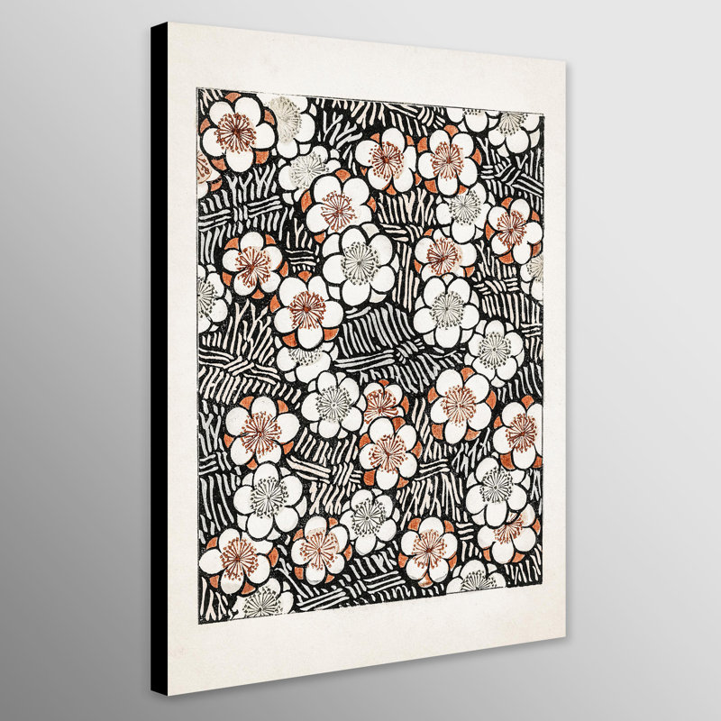 Floral Pattern by Watanbe Sekai - Wrapped Canvas Art Prints, 117 cm H x 84 cm W