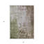 Tapis intérieur lavable abstrait 3 pi x 5 pi brun et vert