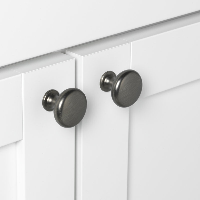 Mushroom Knob, Satin Pewter