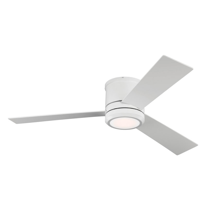 Ventilateur de plafond à DEL Rodrick, 56 pouces, Blanc mat
