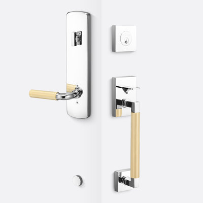 Roma Handleset With Basel Trim And Knurled Grip