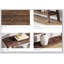 Console de style campagnard extra long de 70,9 pouces, table d'entrée en bois massif avec rangement ouvert à 2 niveaux, canapé rustique étroit pour le couloir et le salon-1992086174
