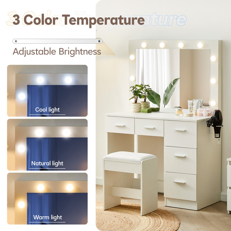 Dressing Table with Mirror