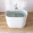 39'' x 23"  Freestanding Tub Solid Surface Soaking Bathtub With Seat-106870434