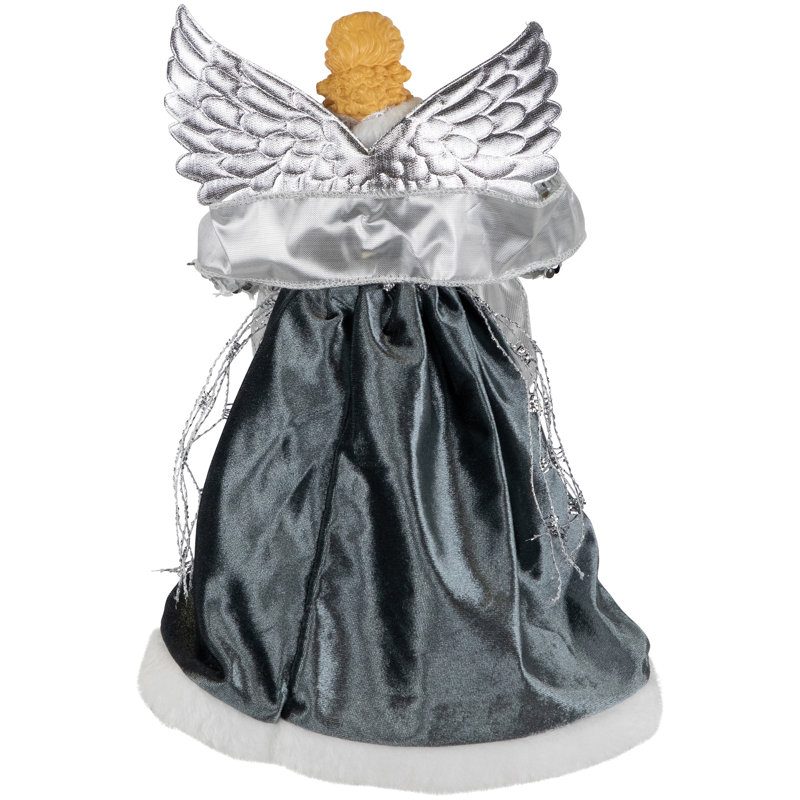 12'' Abstract Fabric Angels Tree Topper
