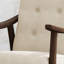 Chaise d'appoint Mid-Century moderne, fauteuil capitonné-1934179651