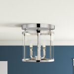 Ryne 3-Light 12.5" Lantern Cylinder Flush Mount