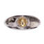 Vase en argent poli Advik - court-776319390