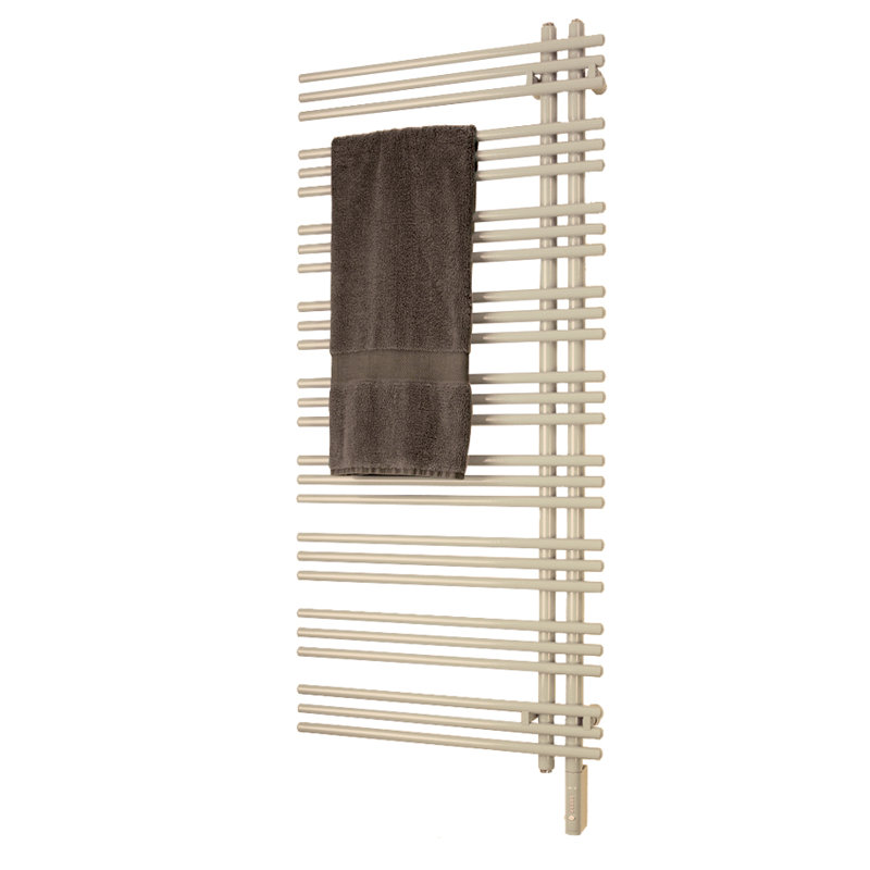 Chauffe-serviettes électrique Versus, Blanc crème, Raccordement direct, H 52 po x l 23 po x P 3,2 po