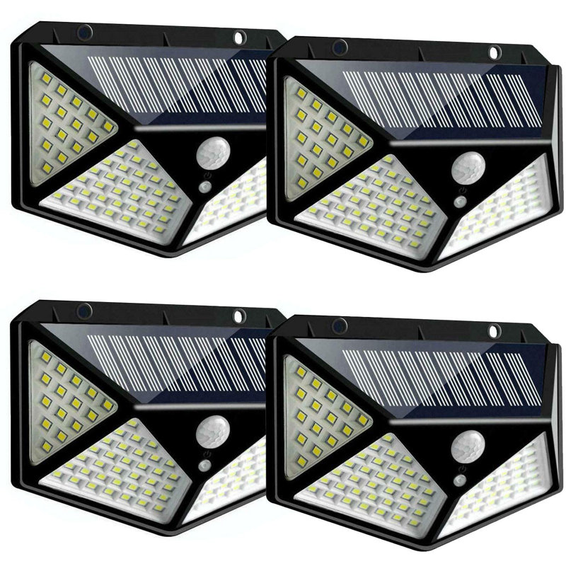 Solar Powered Outdoor Wall Lights with Motion Sensor 6000K