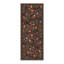 Tapis d'Halloween à motifs de bonbons et de chauves-souris, brun/orange, lavable à la machine, à poils courts, antidérapant-78567965