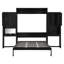 Lits en bois peu encombrants avec rangement, style espresso moderne