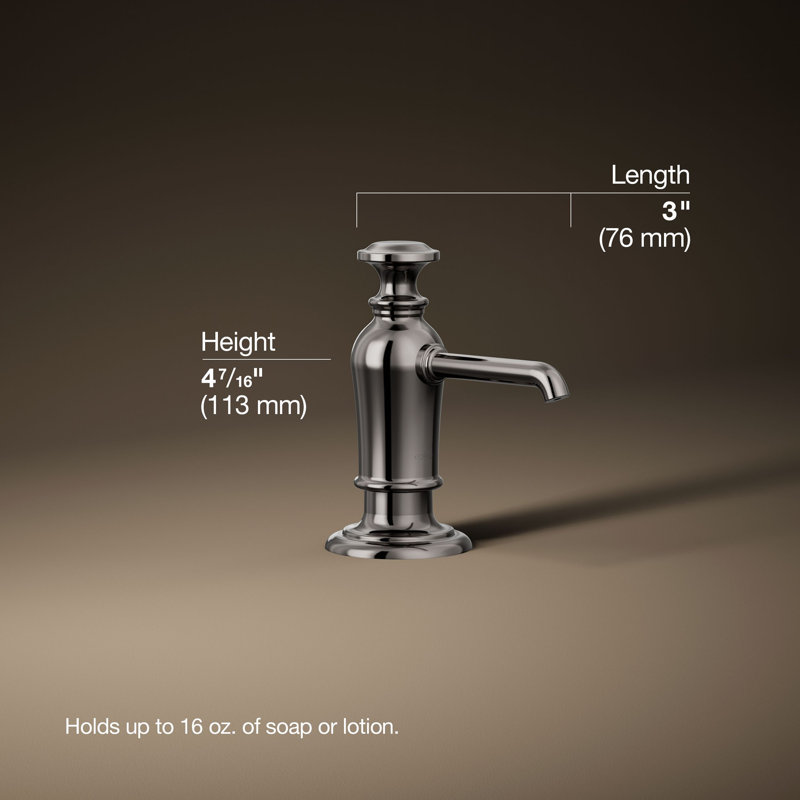 Artifacts Soap/Lotion Dispenser, Titanium