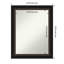 Miroir d'appoint mural en plastique noir-1206745901