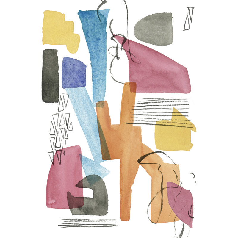 «Colors of Sound I», peinture sur toile, H 12 po x l 8 po
